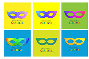 Carnival masks, a Background Graphic by Janoj's Store (Thumbnail 2 of 2)