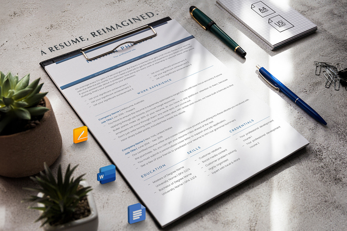 Editable Resume Word, Docs & Pages, a Resume Template by Career Canvas (Photo 6 of 11)