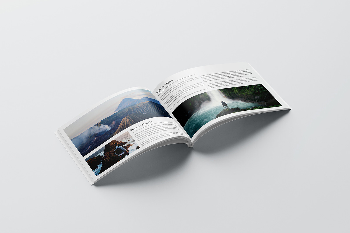 Travel Magazine Template Landscape, a Magazine Template by GoldenGrid Studio (Photo 7 of 10)