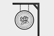 Hanging Round Signboard Mockup, a Product Mockup by graphypix (Thumbnail 3 of 4)