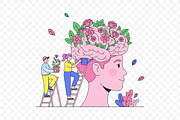 Mental Health & Positive Mind Growth, an Object Illustration by Partikusi Design (Thumbnail 3 of 3)
