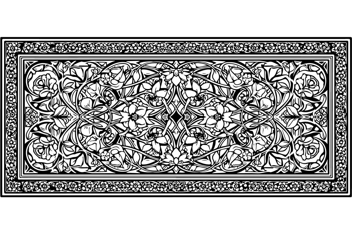 Vintage Ornamental Panel Frame, a Decorative Illustration by Designer_Momina (Photo 18 of 21)