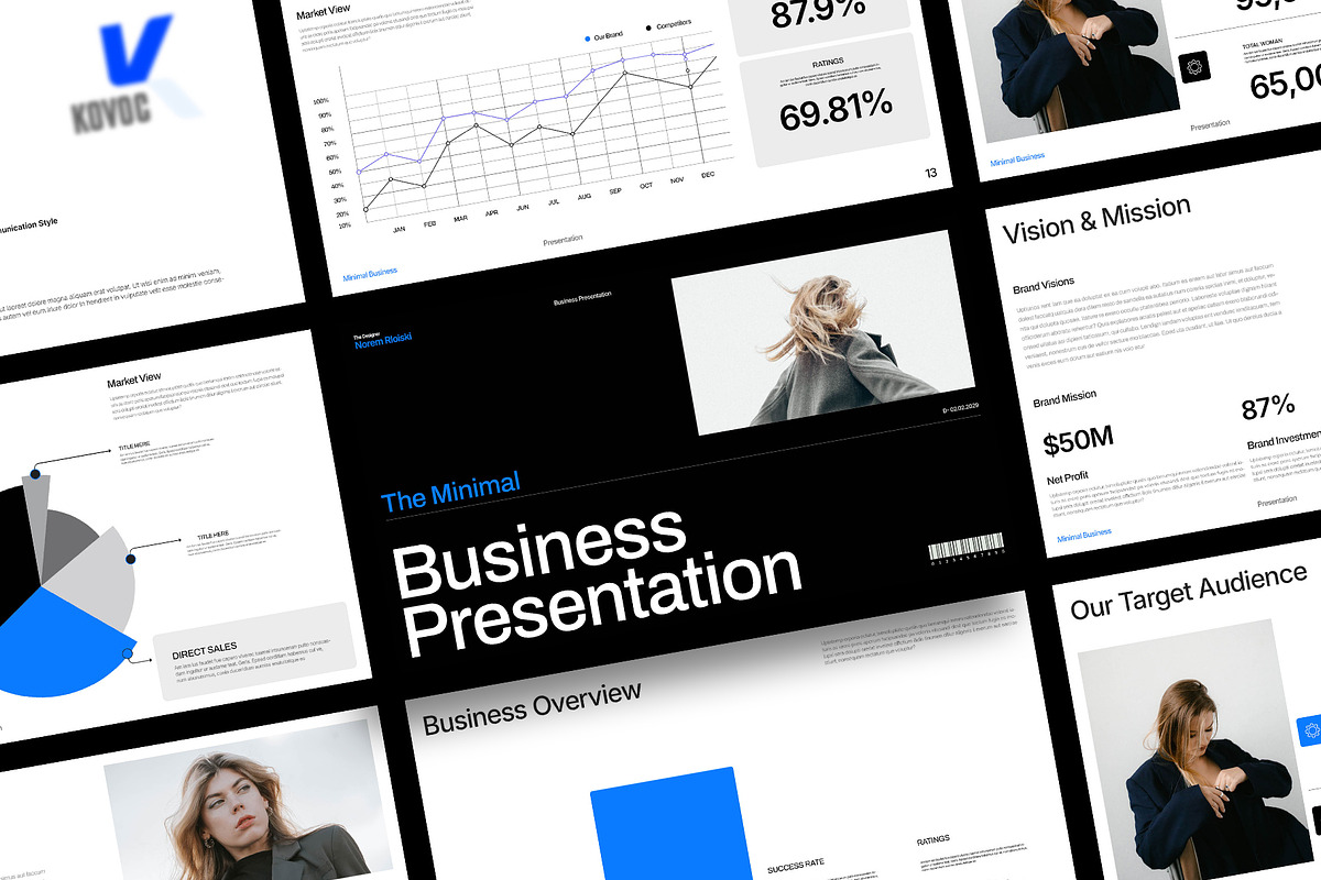Minimal Business Presentation Deck, a Presentation Template by Devators (Photo 6 of 7)