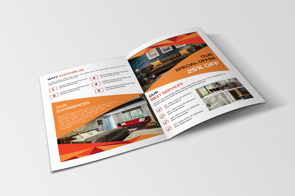 Interior Bifold Brochure Template, a Brochure Template by retrographix (Photo 2 of 5)