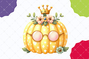 Pastel Preppy Pumpkin PNG, an Illustration by designcity5 (Thumbnail 5 of 5)