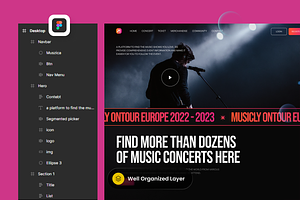 Music Festival Landing Page