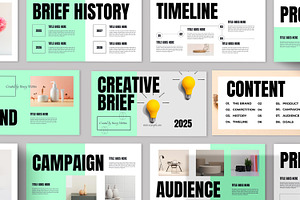Creative Brief Presentation Layout, a Presentation Template by ContestDesign