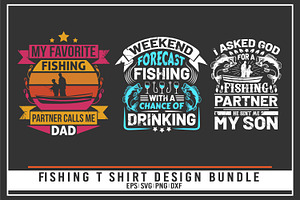 Fishing Quotes T Shirt Bundle