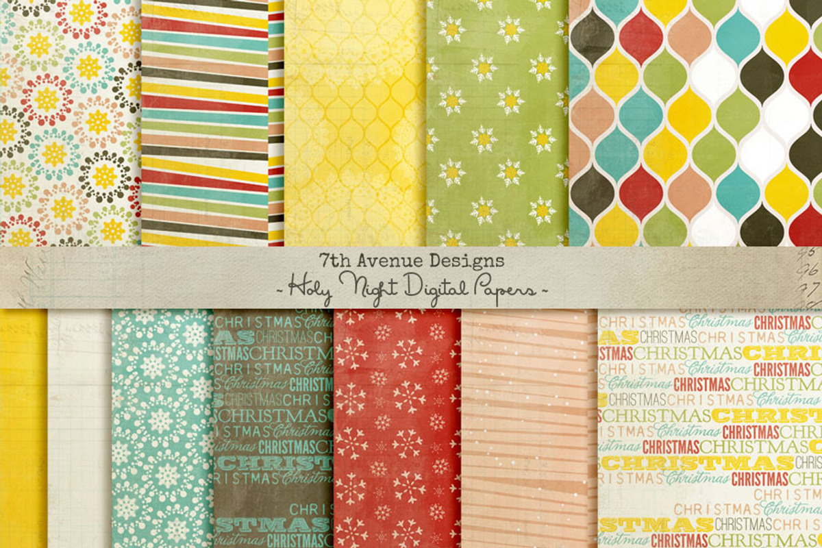 Holy Night Digital Papers