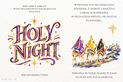 Christmas Nativity Clipart, a Seasonal Illustration by Markicha Art (Thumbnail 2 of 5)