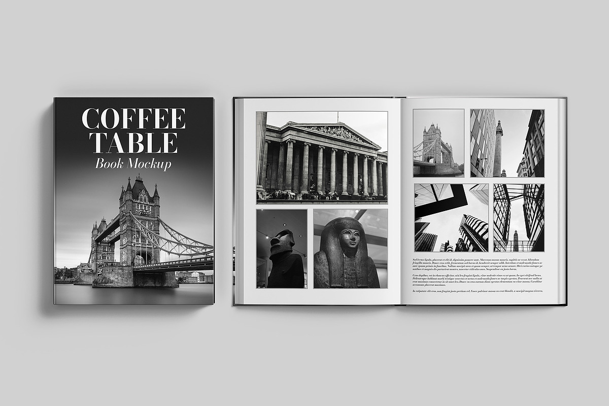Coffee Table Book Mockup - 9 views, a Books & Magazine Mockup by Illusiongraphic (Photo 8 of 25)