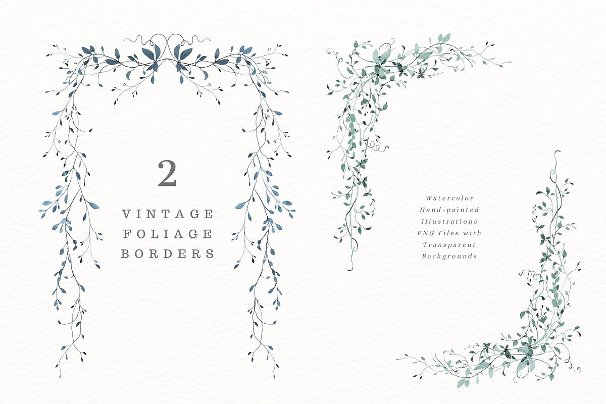 Vintage frame borders, a Decorative Illustration by AnnelyBlooms (Photo 3 of 8)