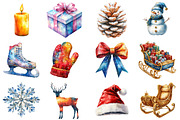 Sparkle Christmas Clipart, an Illustration by Daily.Designs (Thumbnail 3 of 3)