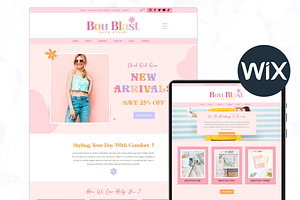 Wix Website Template-eCommerce Store