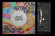 7 Inch Vinyl Record - Mockups Bundle, a Packaging Mockup by BULBFISH (Thumbnail 7 of 16)