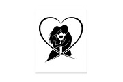 Couple Love Heart Silhouette Bundle, an Illustration by Amazin_art (Thumbnail 45 of 51)