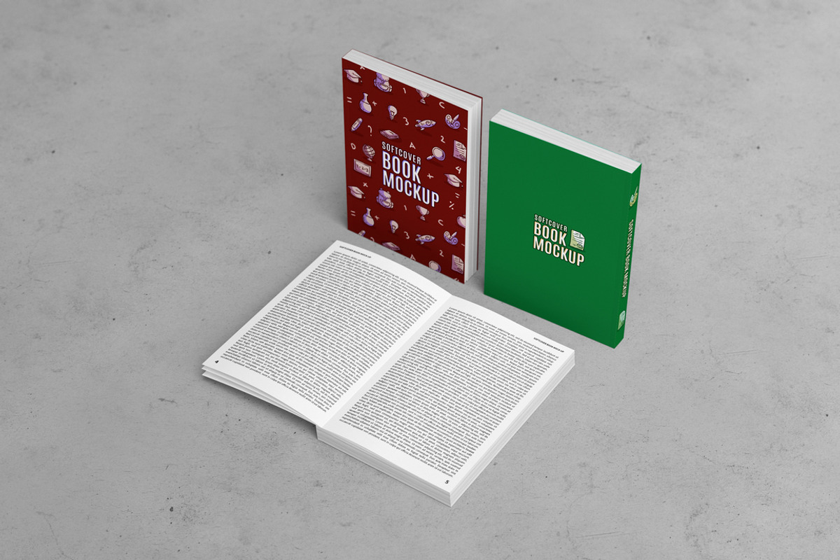 Softcover Book Mock-Up, a Print Template by MassDream (Photo 7 of 10)