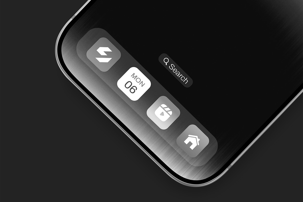 Phone Screen with App Icon Mockup, an iPhone Mockup by graphypix (Photo 3 of 4)
