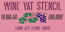 Wine Vat Stencil JNL
