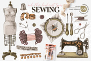 Sewing and other handcrafts, an Illustration by handsketched (Thumbnail 1 of 9)