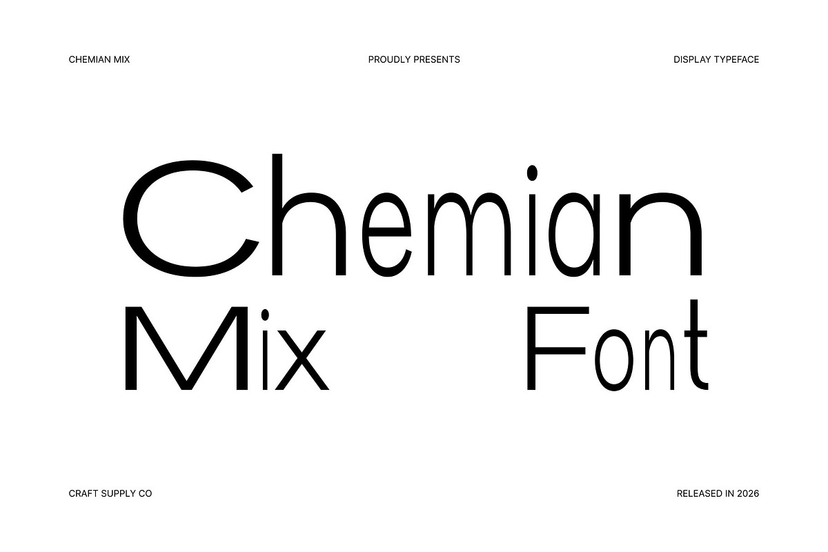 Chemian Mix, a Sans Serif Font by Craft Supply Co. (Photo 1 of 8)