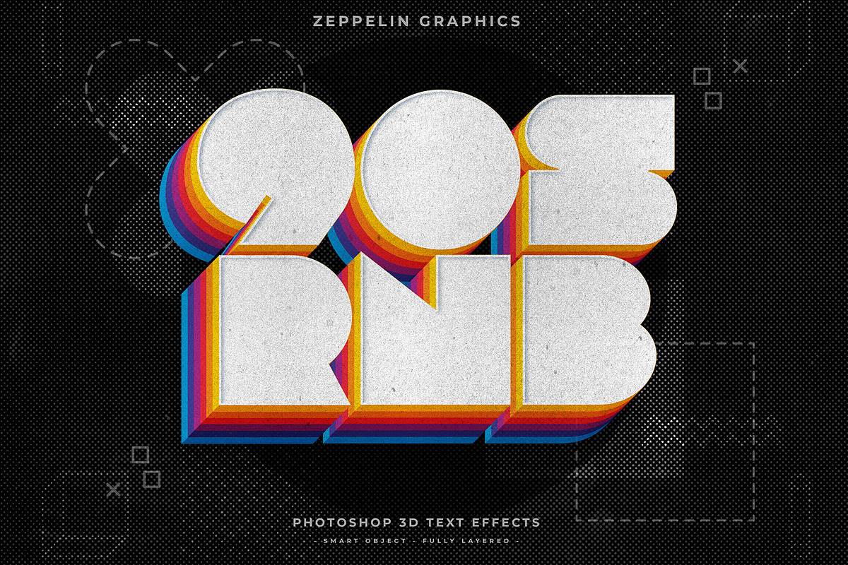 90s Text Effects, a Layer Style Add-On by Graphicdome (Photo 13 of 17)