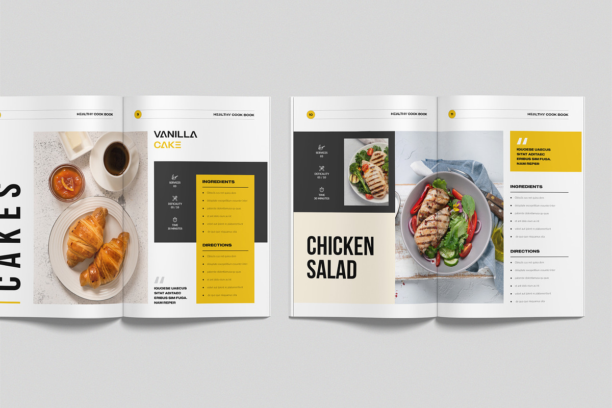 Recipe Cook-Book Template, a Brochure Template by NorthPeak (Photo 5 of 8)