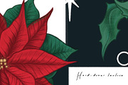 Vintage Christmas Poinsettia Pattern, a Pattern Graphic by Liiafis (Thumbnail 5 of 8)