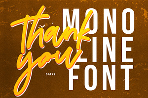 Satys - Monoline FONT