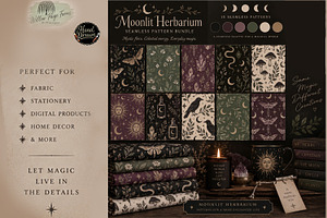 Witchy Seamless Pattern Celestial