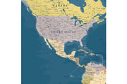 Vector World Map - Large&Detailed, a Decorative Illustration by PorcuPen Works (Thumbnail 4 of 7)
