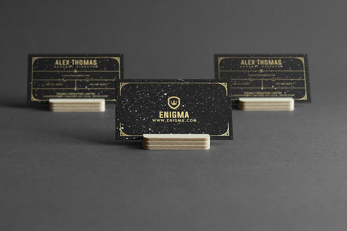50 Golden Business Cards Bundle, a Business Card Template by Marvel (Photo 2 of 51)