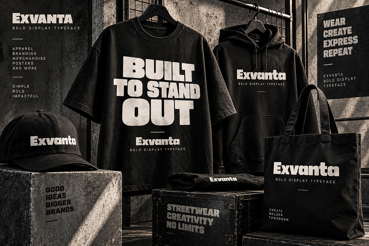 Exvanta – Bold Display Typeface, a Slab Serif Font by Wow Magic (Photo 5 of 5)