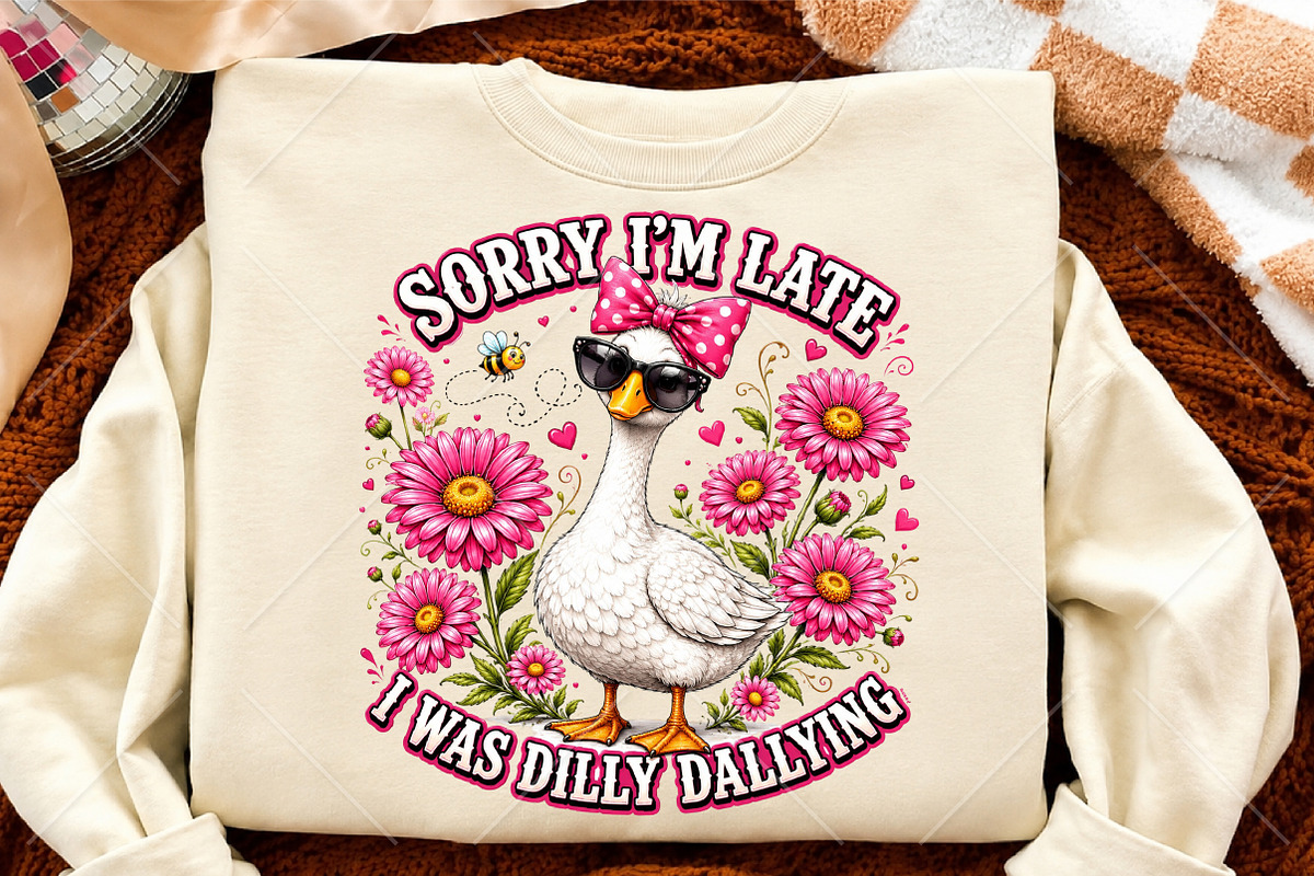 Funny Goose Dilly Dallying PNG, a Seasonal Illustration by Canvas Craft (Photo 4 of 6)