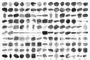 170 Watercolor Brushes Pack For PS