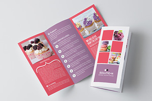 Cake & Bakery Shop Trifold Brochure