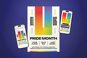 Pride Month Event Flyer Set, a Flyer Template by The Good Store
