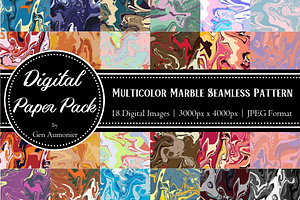 Multicolor Marble Pattern Set