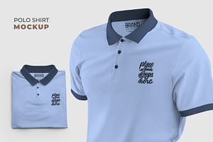 Polo Shirt Mockup Set