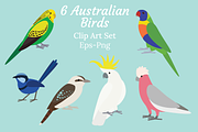 Cute Australian Birds Clipart Bundle, an Animal Illustration by Rebecca Tiana Studio (Thumbnail 1 of 4)