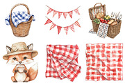 Woodland Picnic Clipart, an Illustration by CitraGraphics (Thumbnail 3 of 5)