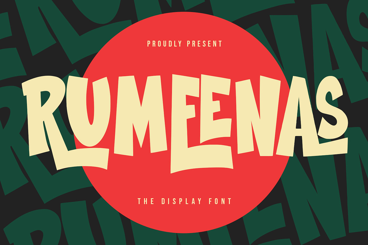 Rumeenas Display Font, a Sans Serif Font by Maulana Creative (Photo 1 of 7)