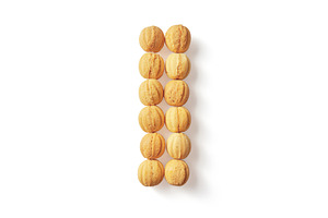 Top view of baked nuts with, a Food & Drink Photo by Yaroslav Danylchenko