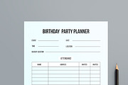 Birthday Party Planner Layout, a Stationery Template by MightyDesign (Thumbnail 2 of 8)