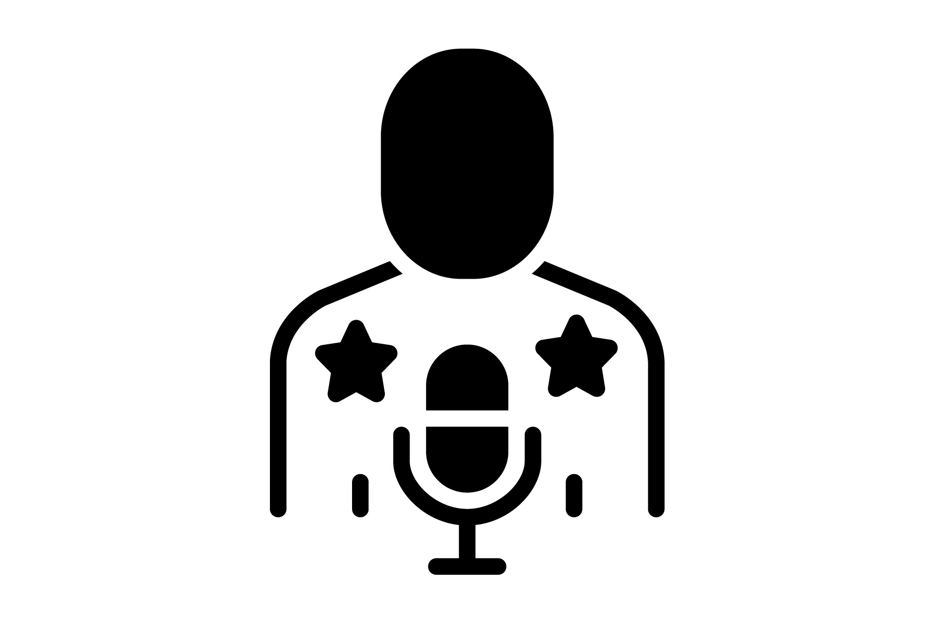 Idol actress solid icon, a Solid Icon by Creative priyanka