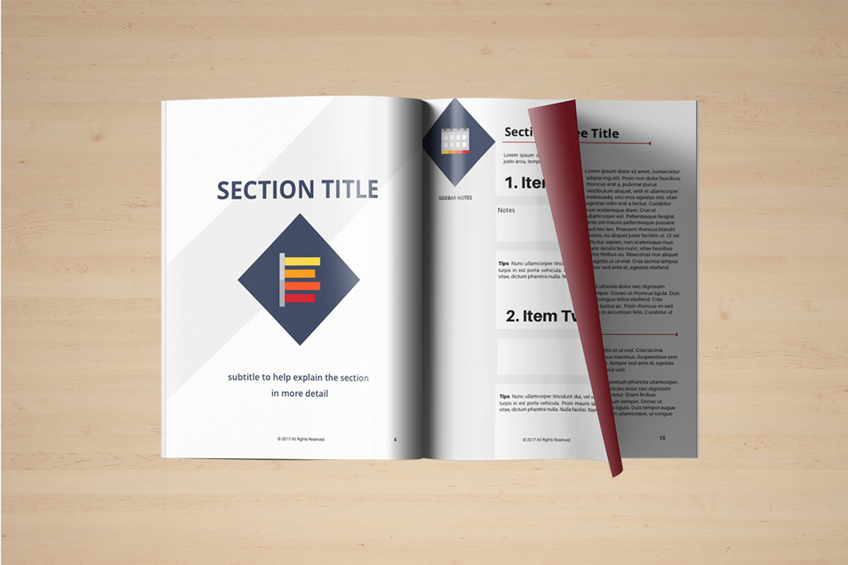 Iconic Workbook and Layout Template, a Presentation Template by BMAYS Design (Photo 6 of 7)