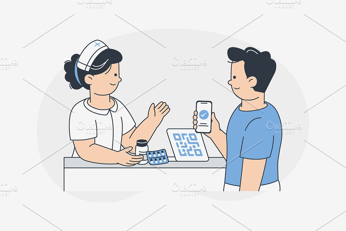 Smart Hospital Illustration, an Object Graphic by Jump Studio (Photo 11 of 12)