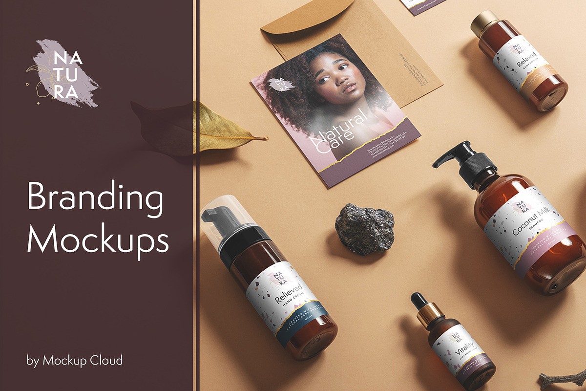 Natura – Cosmetics Mockups, a Cups & Container Mockup by Mockup Cloud (Photo 1 of 19)