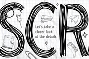 Scratchpad - Messy Handmade Font, a Handwritten Font by HipFonts (Thumbnail 6 of 6)