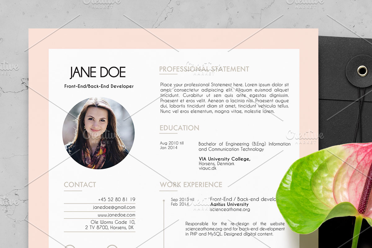 Boho | Resume Template, a Resume Template by Gabellare (Photo 2 of 4)